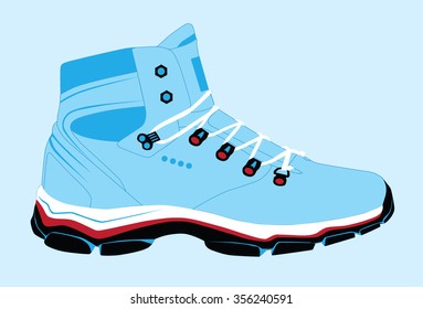 shoes. shoe. footwear. winter boots. vector illustration