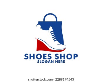 Shoes Shop Logo, shoe sneaker logo vector Template Design