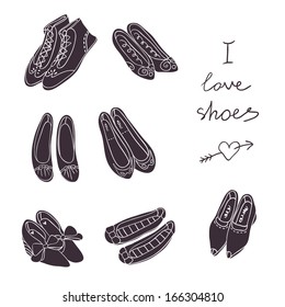shoes silhouette collection