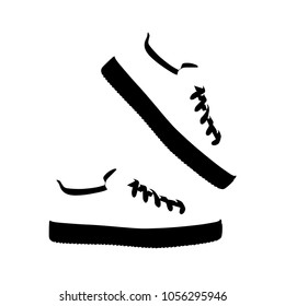 shoes silhouette icon