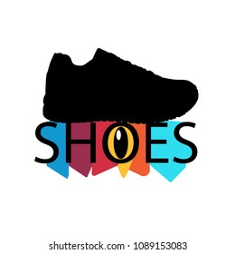 shoes silhouette vector