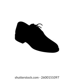 Shoes silhouette vector illustration on white background