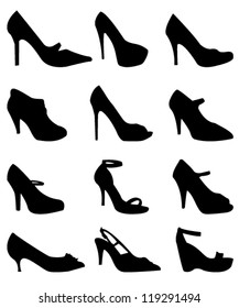 shoes silhouettes