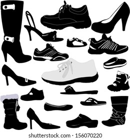 Shoes Silhouette Images, Stock Photos & Vectors | Shutterstock