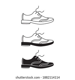 Shoes simple illustration clip art vector