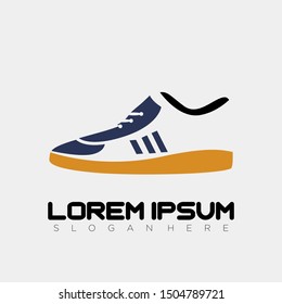 Shoes Simple Logo Design Vector