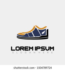 Shoes Simple Logo Design Vector