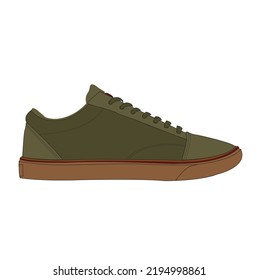 Shoes sneaker coloring drawing vector, Sneakers drawn in a coloring, black line sneaker trainers template coloring, vector Illustration.