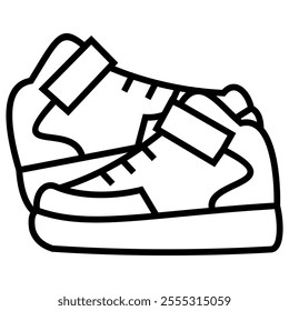 Shoes sneakers basketball pair couple vector design icon symbol illustration.