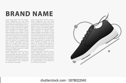 Shoes sneakers footwear fashion background