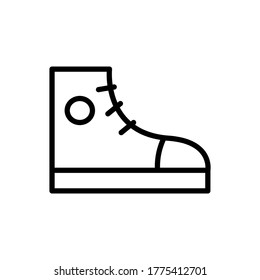 Shoes, sneakers icon. Simple line, outline vector elements of hipster style icons for ui and ux, website or mobile application