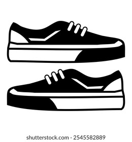 Shoes sneakers pair couple vector design icon symbol illustration.