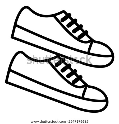 Shoes sneakers pair couple vector design icon symbol illustration.