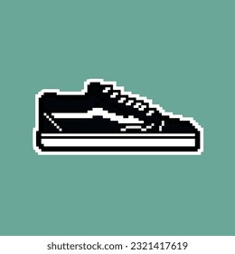 SHOES SNEAKERS SKATE IN PIXEL ART