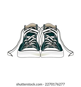 Shoes Sneakers Streetwear Vector Image And Illustration