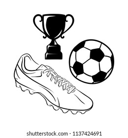 Shoes soccer football black white