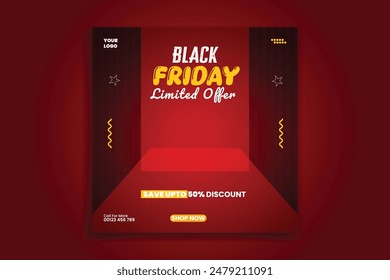 shoes social media banner design template