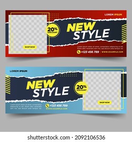 Shoes Social Media Banner Template	