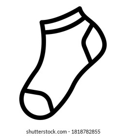 Shoes socks icon. Outline shoes socks vector icon for web design isolated on white background