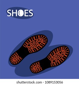 Shoes sole. vector