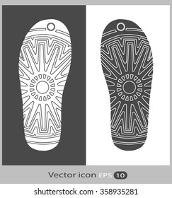 shoes sole. vector