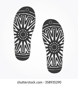 shoes sole. vector