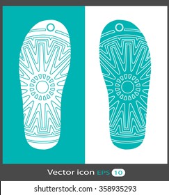 shoes sole. vector