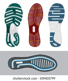 shoes sole. vector