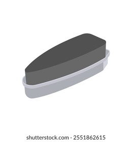 Shoes Sponge Flat Icon, Vector illustration