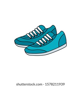 Womens Purple Sneakers Icon Cartoon Style Stock Illustration 500075011 ...