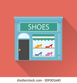 Shoes Store Building Icon Vector Stock Vector (Royalty Free) 309301640 ...