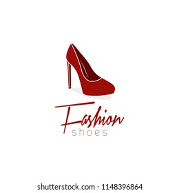 Shoes store, shoes shop logo. Vector illustration.