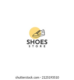 Diseño de la plantilla de logotipo de almacenamiento de zapatos