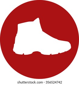 shoes symbol - vector illustration