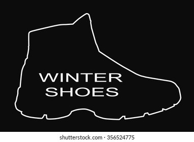 shoes symbol - vector illustration