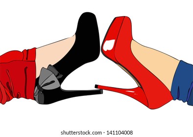 The shoes talking about you
