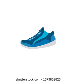 shoes tennis workout accessory flat icon vector illustration design