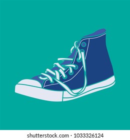 Shoes Untied Vector Illustration