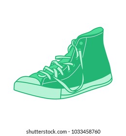 Shoes Untied Vector Illustration