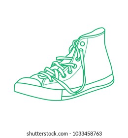 Shoes Untied Vector Illustration