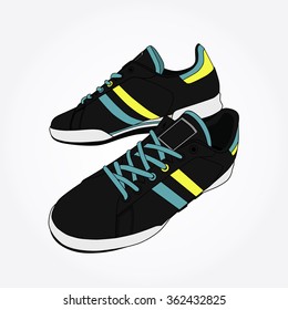 shoes. vector