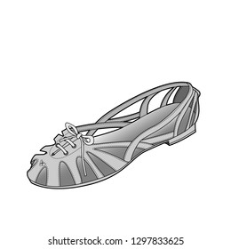 Shoes vector design illustration template
