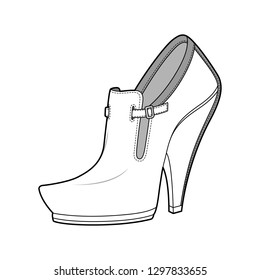 Shoes vector design illustration template