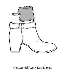 Shoes vector design illustration template