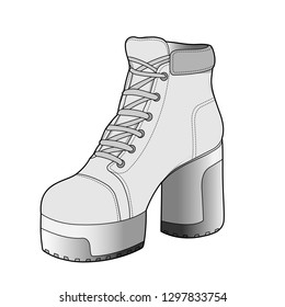Shoes vector design illustration template