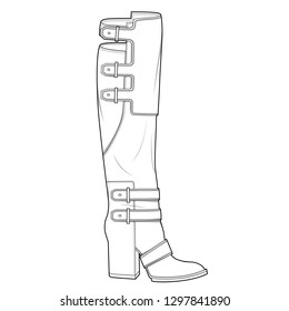 Shoes vector design illustration template