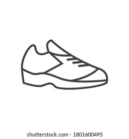 Shoes vector design template vector isolated outline