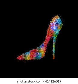 Shoes vector icon easy all editable
