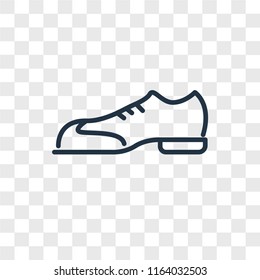 Shoes vector icon isolated on transparent background, Shoes logo concept