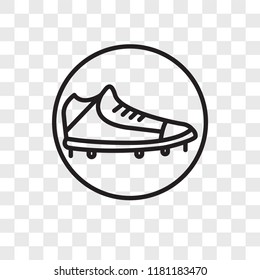 Shoes vector icon isolated on transparent background, Shoes logo concept